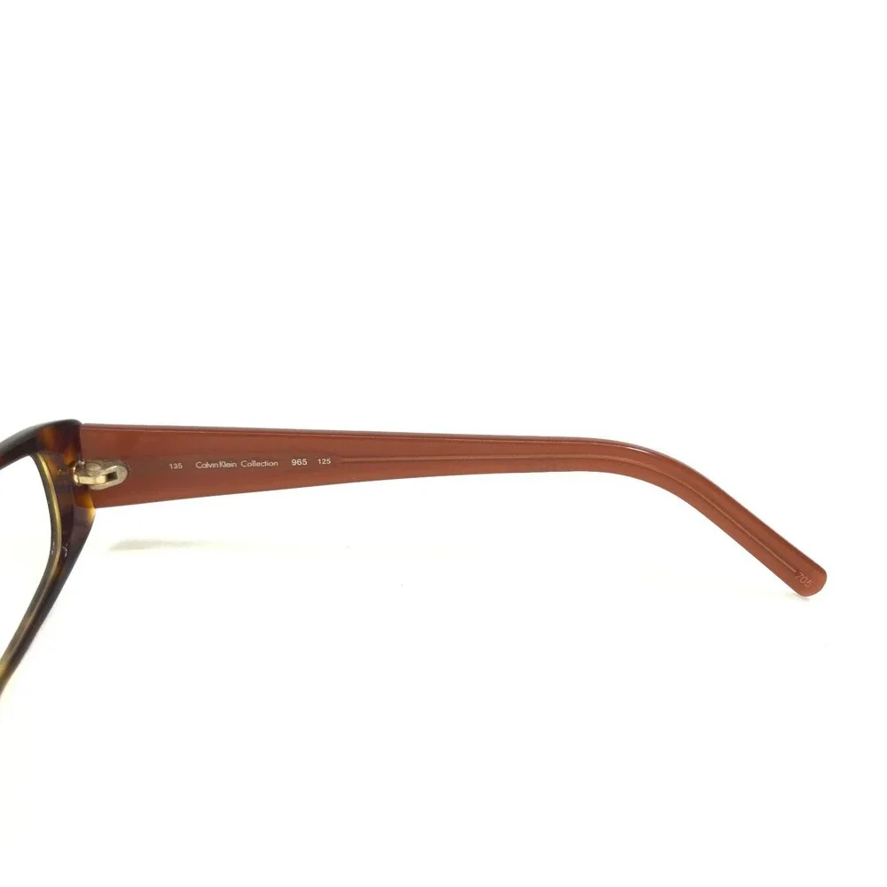 Calvin Klein Eyeglasses Frames 965 125 Tortoise Brown Red Cat Eye 53-15-135